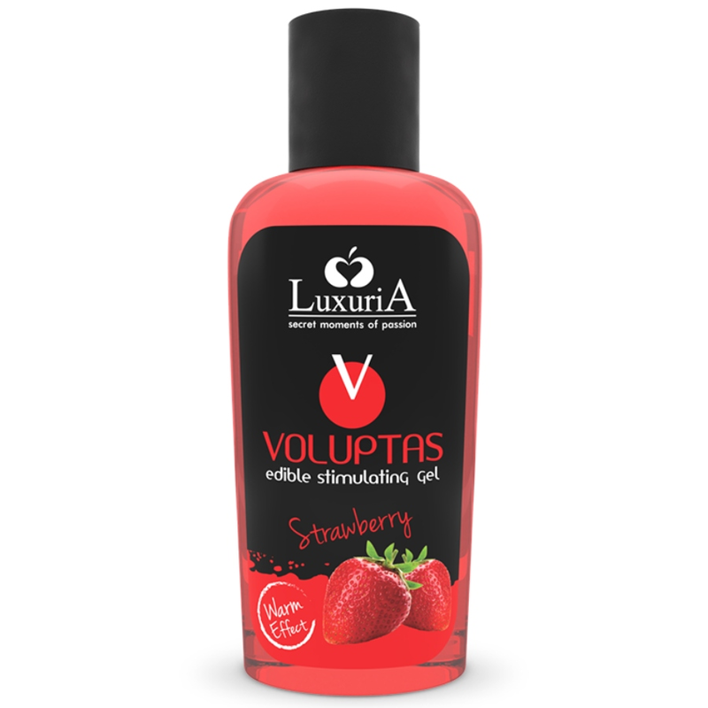 Gel de Masaje Comestible Voluptas Efecto Calor - Fresa 100 ml