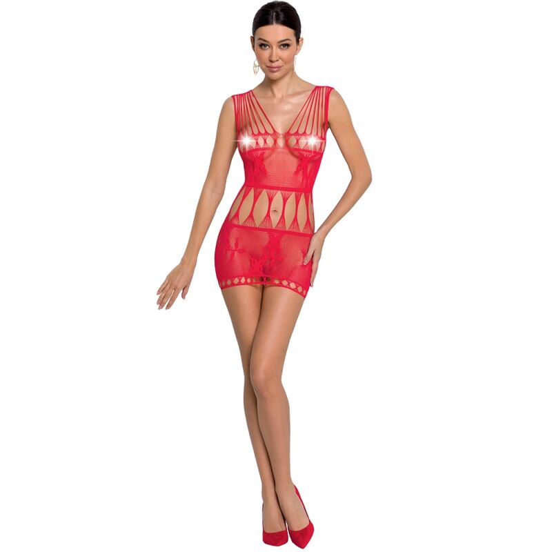 PASIÓN - BODYSTOCK MUJER BS090 ROJO TALLA ÚNICA