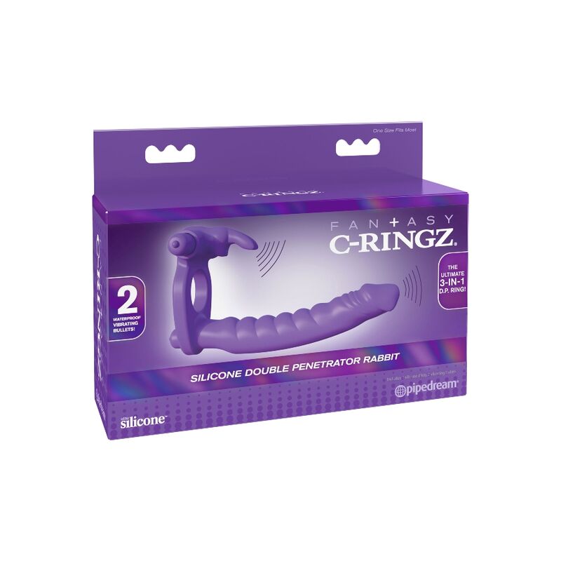 Vibrador Doble de Silicona Conejo