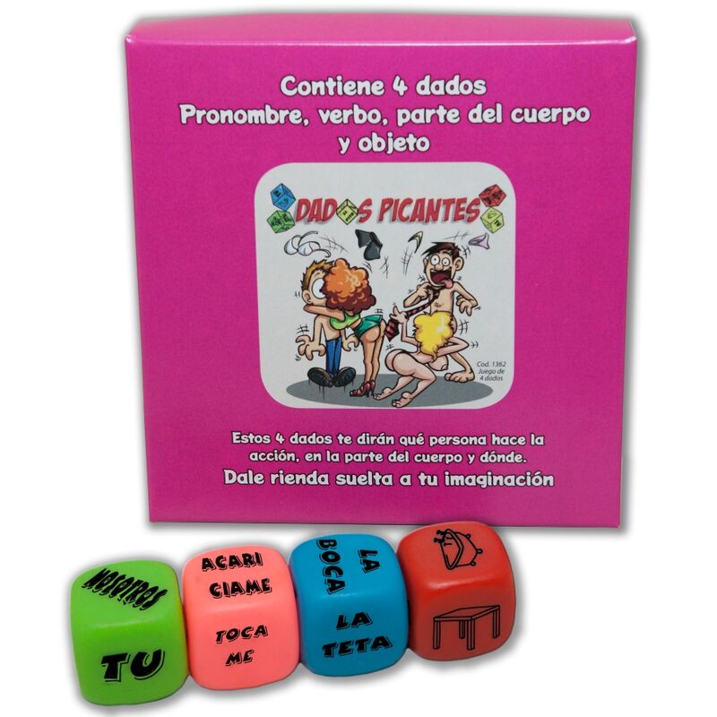 Juego de Dados Erótico de Acción y Localización