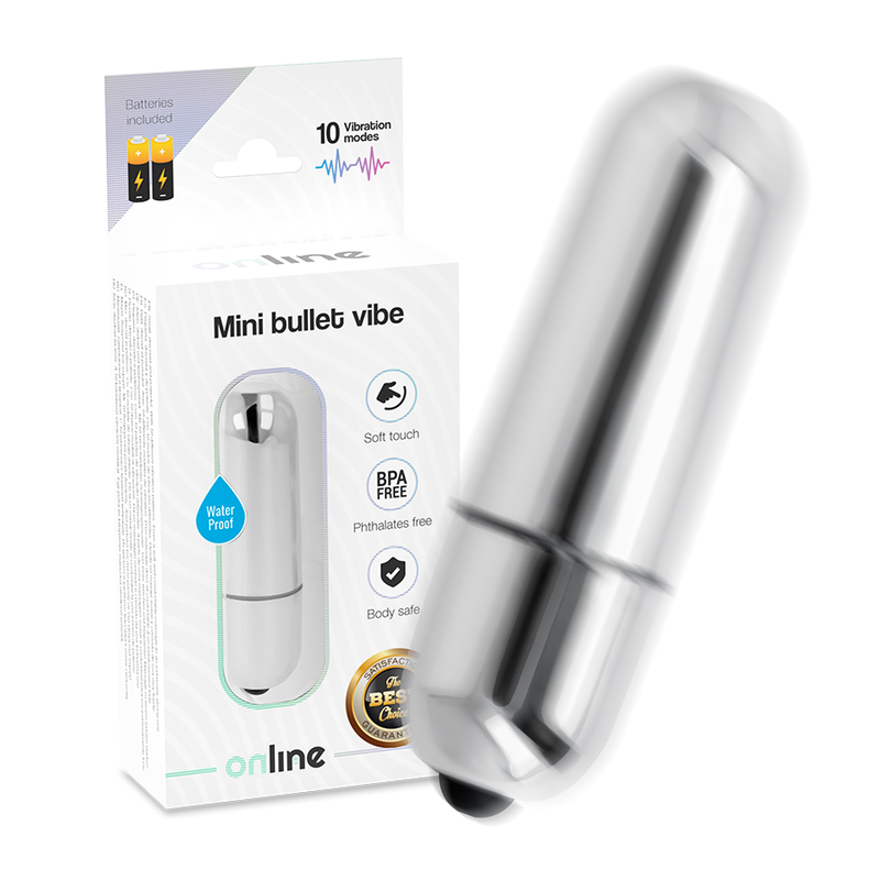 Vibrador Mini Bala Vibrante Plata