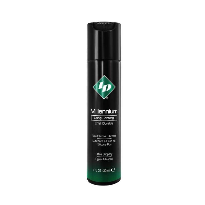 ID MILLENIUM Lubrificante de Silicone Longa Duração 30 ML para um deslizamento suave e prolongado.