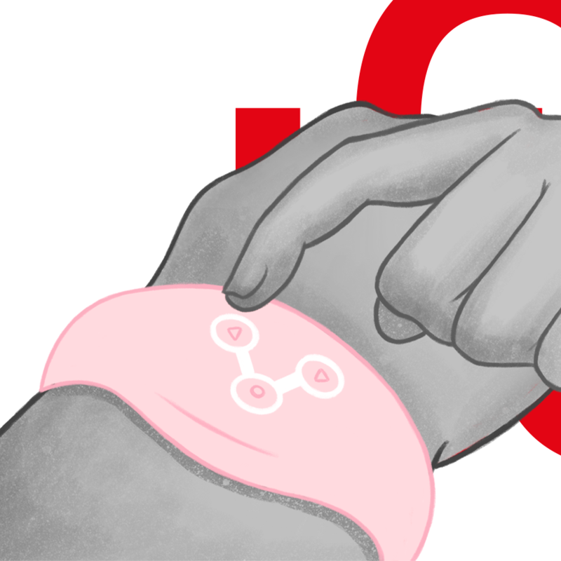 WATCHME - RELOJ INALÁMBRICO EN ROSA SUAVE