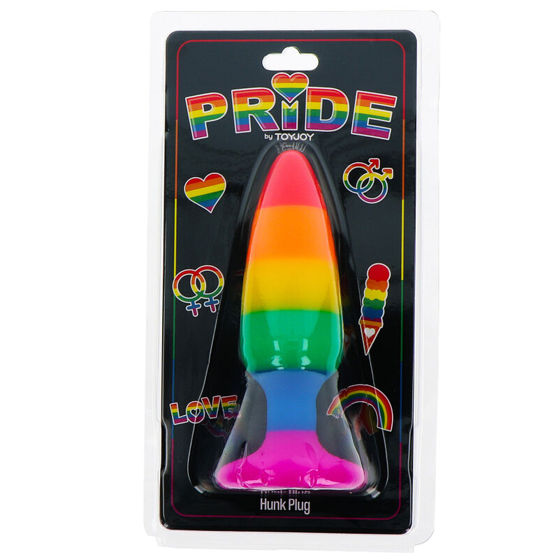 Orgullo - Tapón de bandera LGBT Hunk 10,5 cm