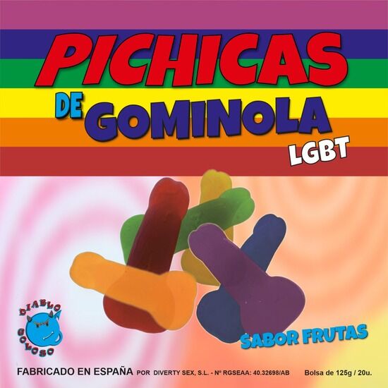 ORGULLO - GOMITAS LGBT DE FRUTAS DE PENE