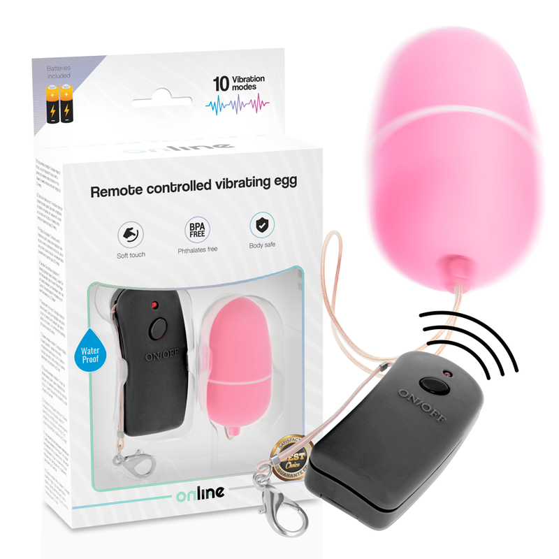 Huevo Vibrador con Control Remoto Rosa