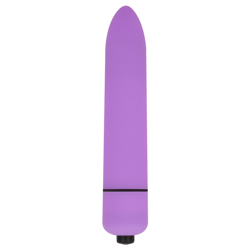 Close-up da OHMAMA Mini Bala Vibrante de 9 cm Roxo, mostrando seu design compacto e cor.
