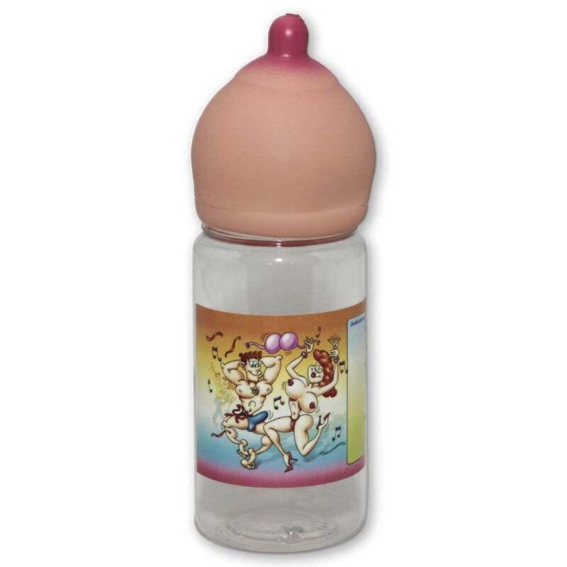 Botella Temática con Forma de Pecho 360 ml