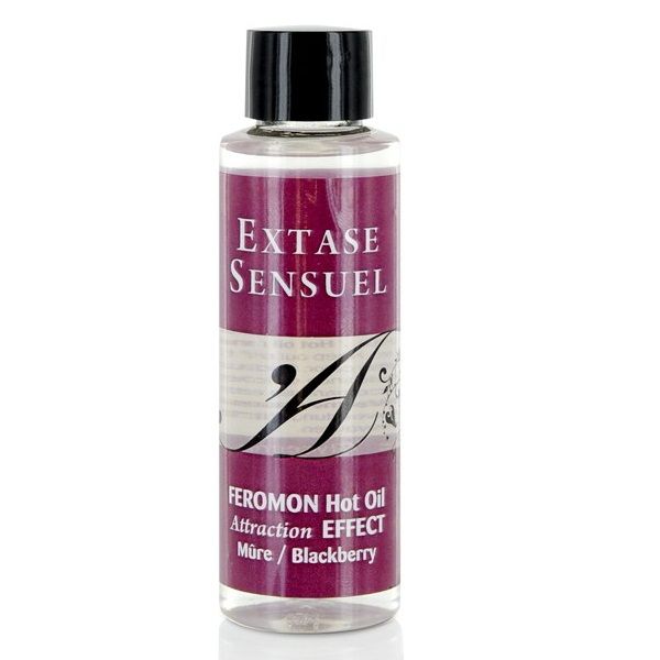 Aceite de Masaje Efecto Calor con Feromonas de Blackberry 100 ml