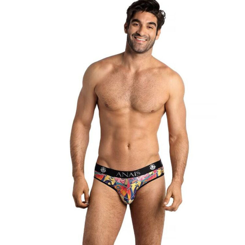 Close-up do Slip Masculino ANAIS MEN Comics Tamanho S, mostrando o design de quadrinhos e o tecido macio.