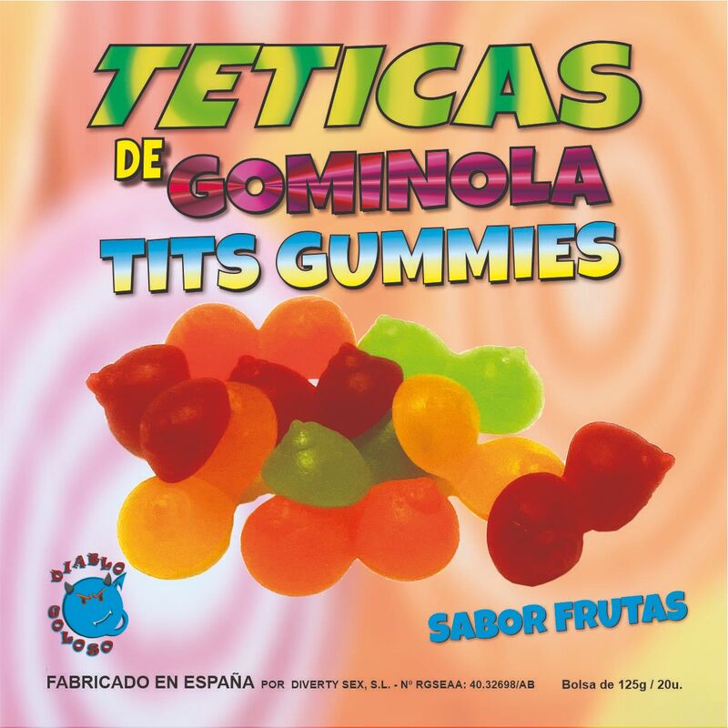 Gominolas Comestibles con Forma de Senos Brillantes Surtidos