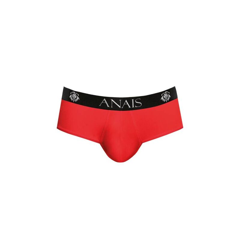 ANAIS MEN Jock Bikini Soul com Nádegas Abertas em microfibra vermelha e preta, destacando o design ousado e o tecido macio.