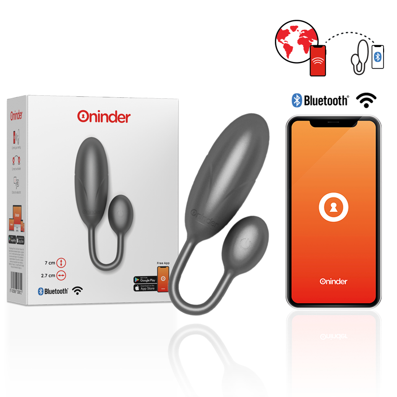 ONINDER Ovo Vibratório DENVER Rosa com App para prazer discreto e interativo.