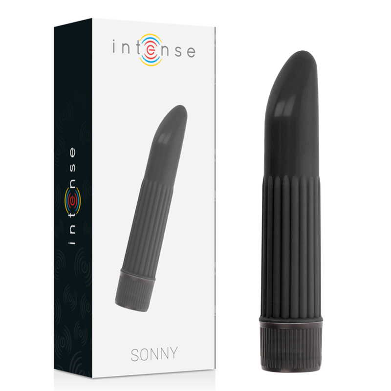 INTENSE Vibrador Sonny Curvo Silencioso Preto com 1 função de vibração.