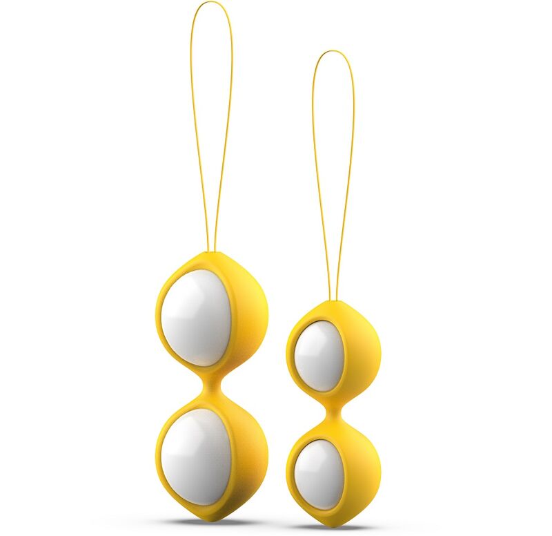 Detalhe das Bolas Vaginais B SWISH Bfit Classic com Pesos Intercambiáveis, mostrando o design e materiais.