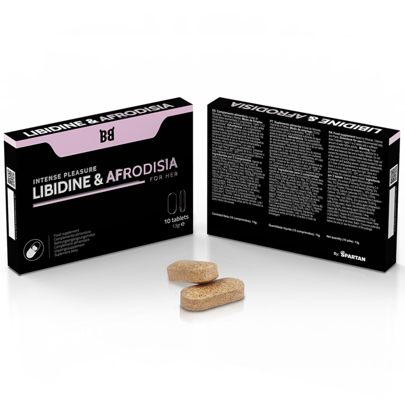 BLACK BULL Suplemento Libido Feminina 10 Comprimidos para aumento do desejo sexual e prazer intenso.