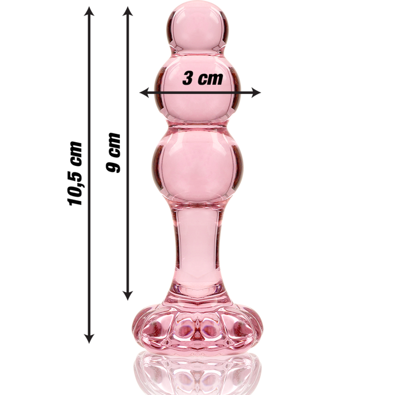 Plug Anal Modelo 1 Vidrio Borosilicato Transparente 10.5 CM -O- 3 CM