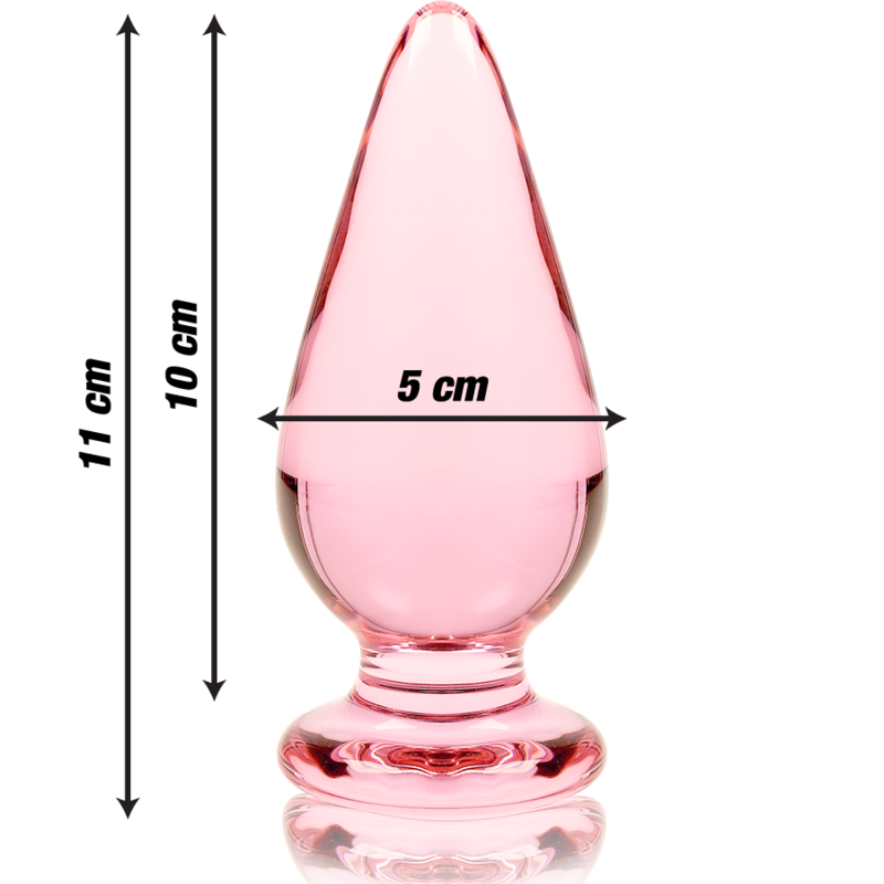 Plug Anal Modelo 4 Vidrio Borosilicato Transparente 11 CM -O- 5 CM
