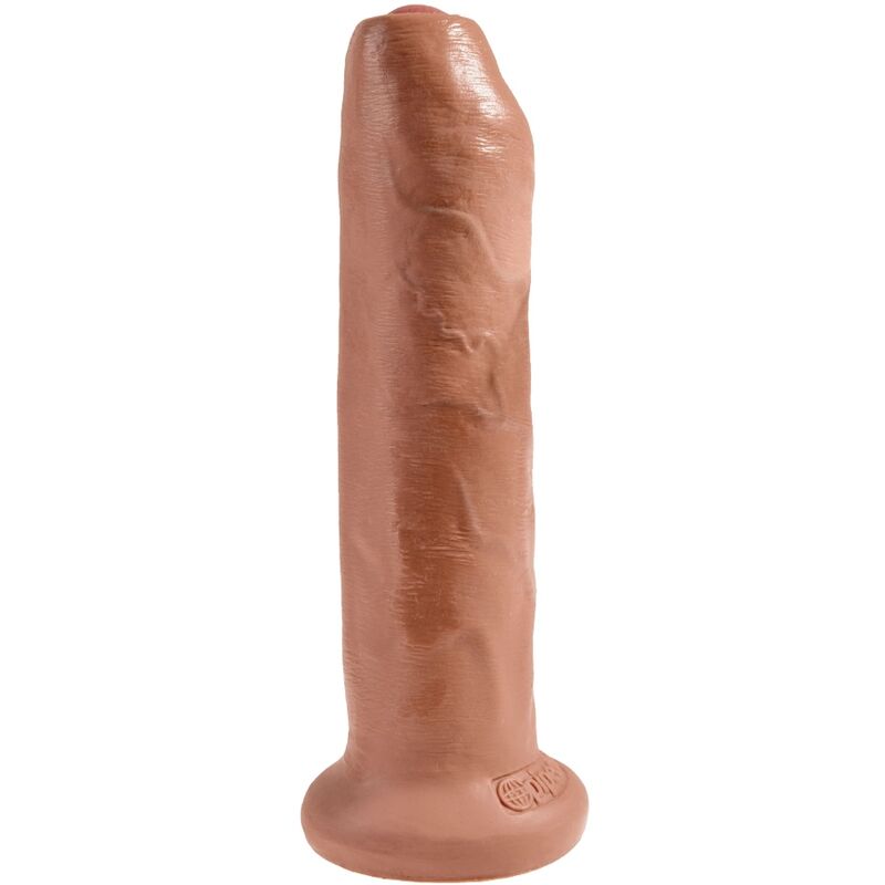 Dildo Realista Sin Cortes 17.8 cm Caramelo