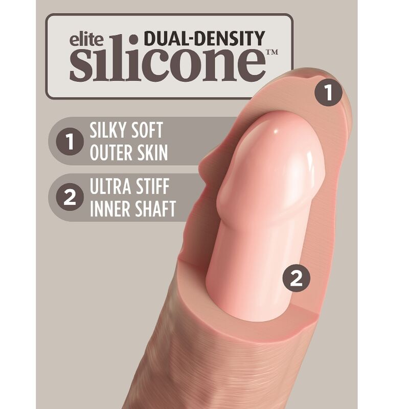Vibrador Dildo Realista de Silicon Élite con Control Remoto - 23 cm