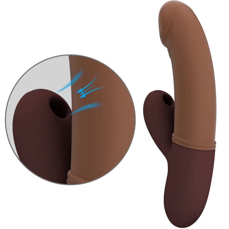 Close-up do vibrador Pretty Love Kane para Ponto G e Sucção