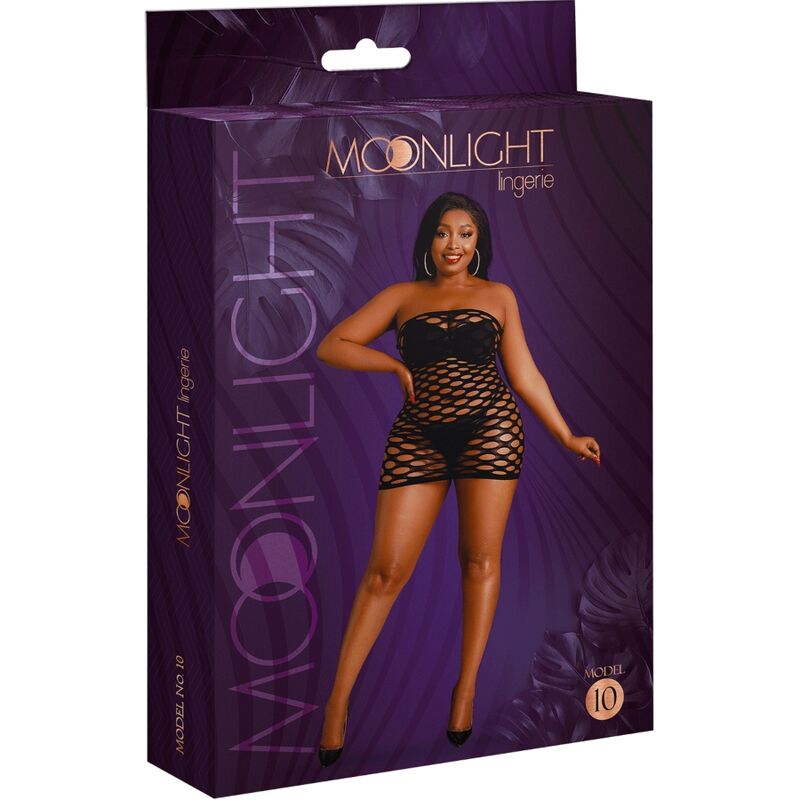 LUZ DE LUNA - VESTIDO MODELO 10 PUNTO NEGRO TALLA GRANDE