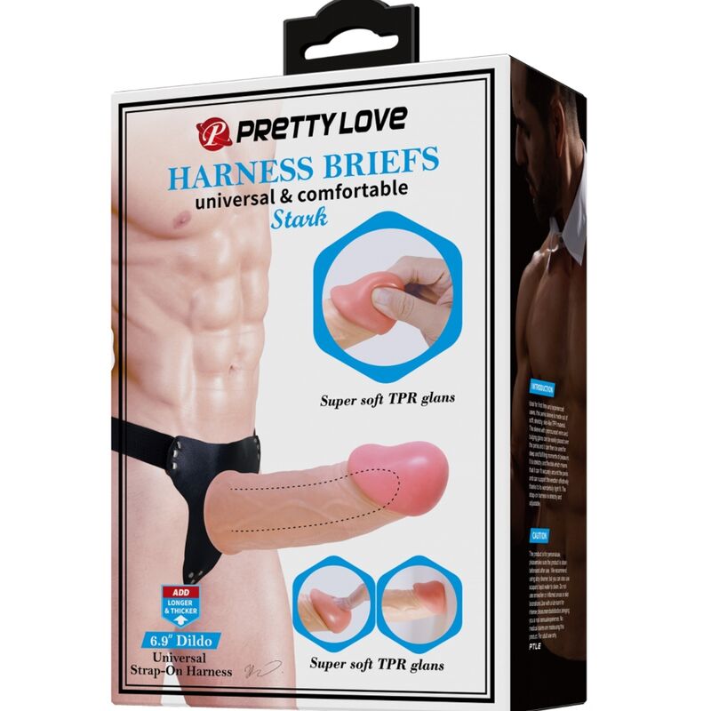 Imagem do Arnês Stark Confortável da Pretty Love, destacando seu design e material
