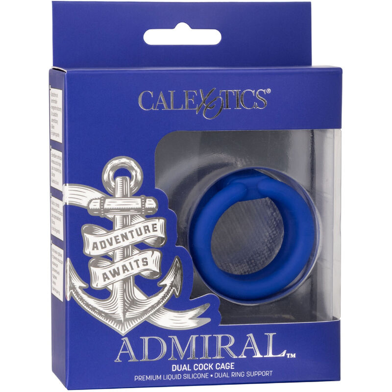 Anillo Peneano Doble Admiral de Silicona Azul