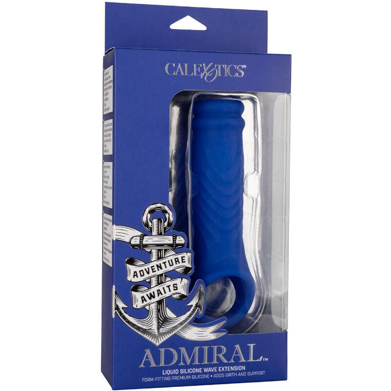 Manga para el Pene Admiral Wave de Silicona Líquida Azul