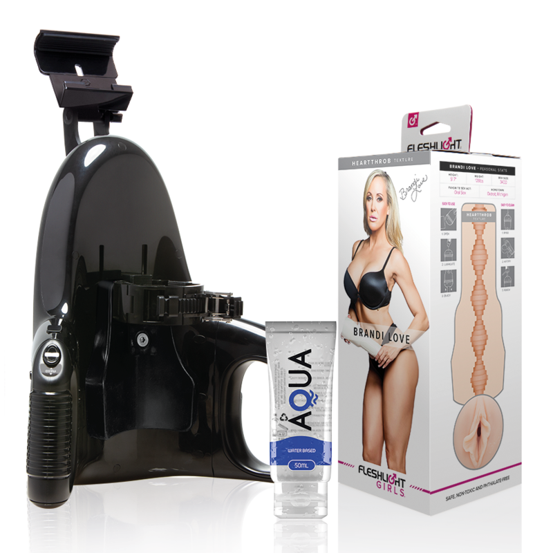 FLESHLIGHT - BRANDI LOVE VAGINA + LANZAMIENTO UNIVERSAL + LUBRICANTE AQUA QUALITY 50 ML