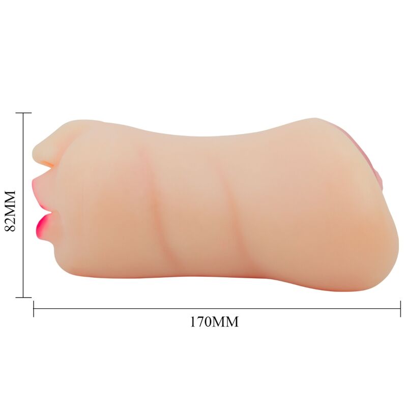 Masturbador Masculino con Canales Dobles y Forma de Vagina