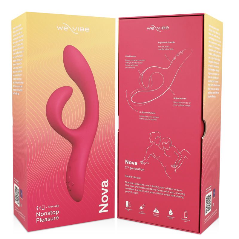 Close-up do Vibrador We-Vibe Nova com App para estimulação dupla e controle remoto.