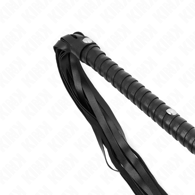 KINK Chicote de Cabo Longo BDSM 60 cm para sessões de dominação e submissão.
