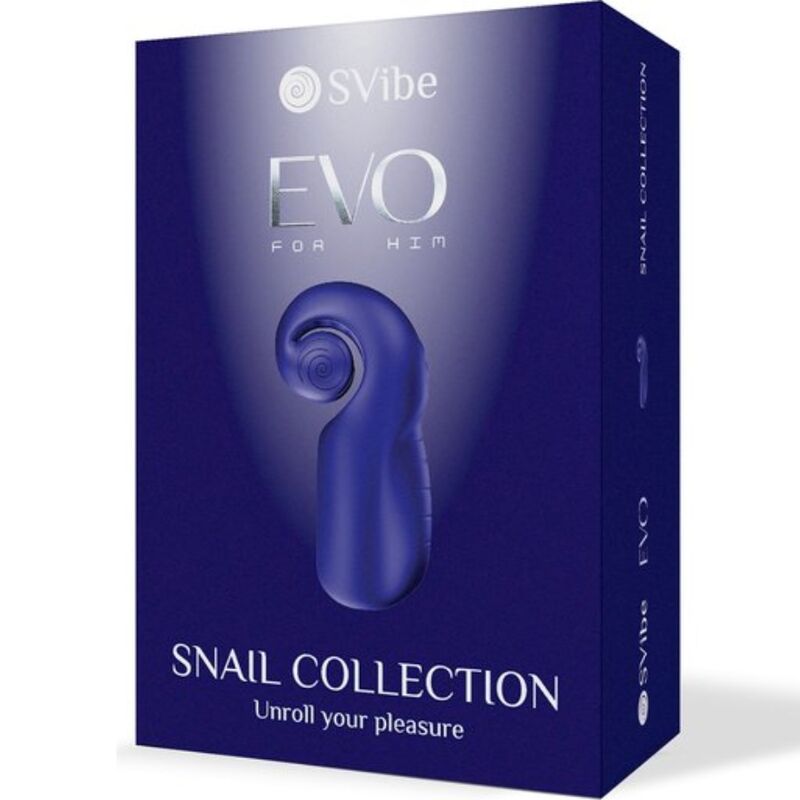 SNAIL VIBE - EVO PARA ÉL MASTURBADOR MASCULINO SLIDE N ROLL AZUL OSCURO