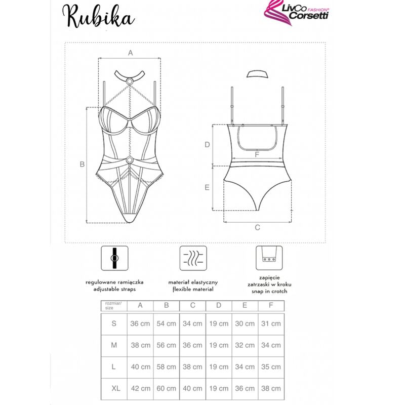 LIVCO CORSETTI FASHION - MELISENDA CF 1709 ALBORNOZ + CAMISA + TANGA NEGRO S