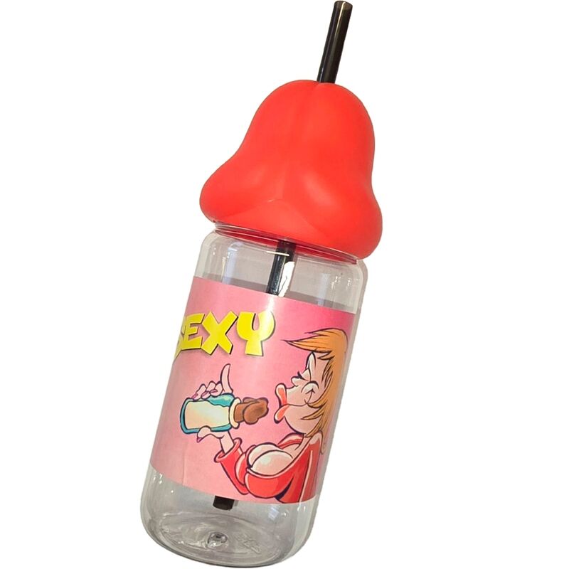 Vaso Temático con Forma de Pene para Fiestas - 360ml Rojo