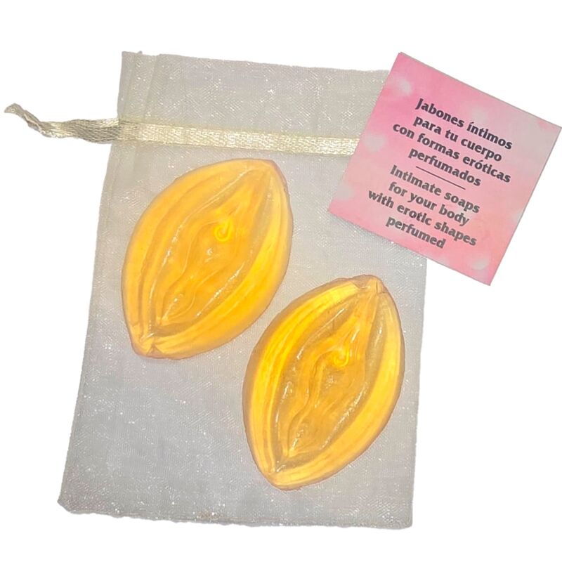 Jabones Perfumados en Forma de Vagina - Pack de 2 Amarillos