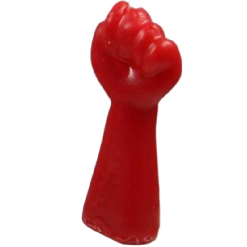 Vela para Despedida de Soltero en Forma de Puño Rojo