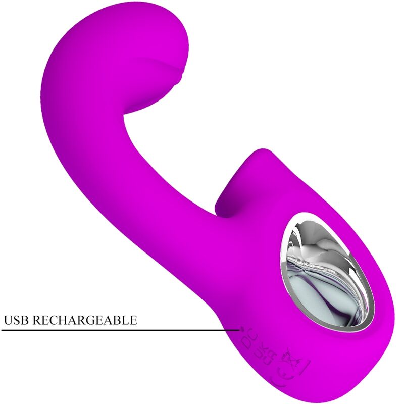Vibrador PRETTY LOVE SIBEL para ponto G e clítoris roxo com 10 funções de vibração