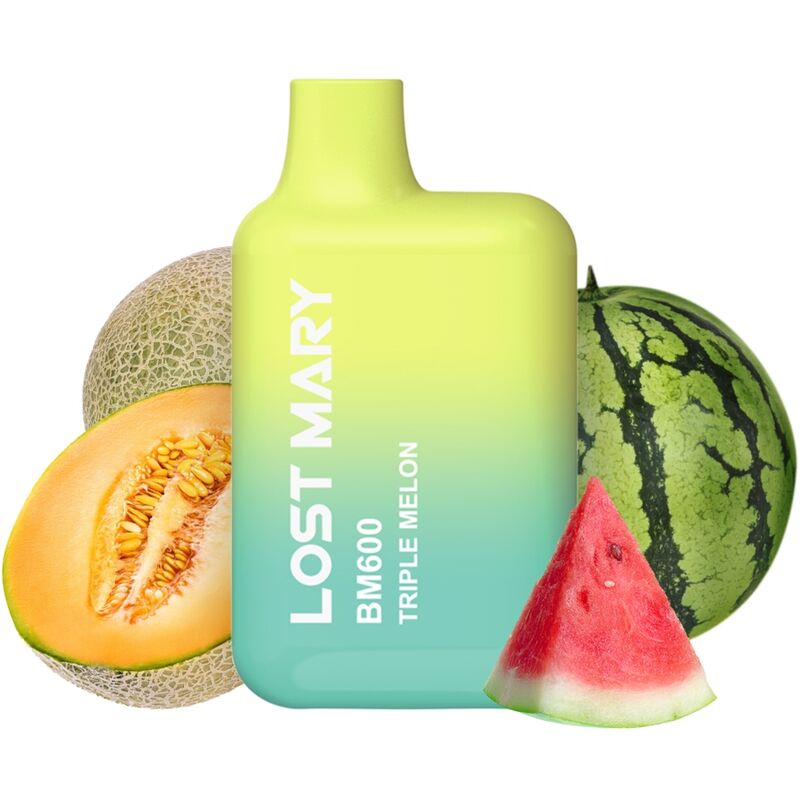 LOST MARY - BM600 VAPORIZADOR DE NICOTINA 2% DESECHABLE TRIPLE MELÓN