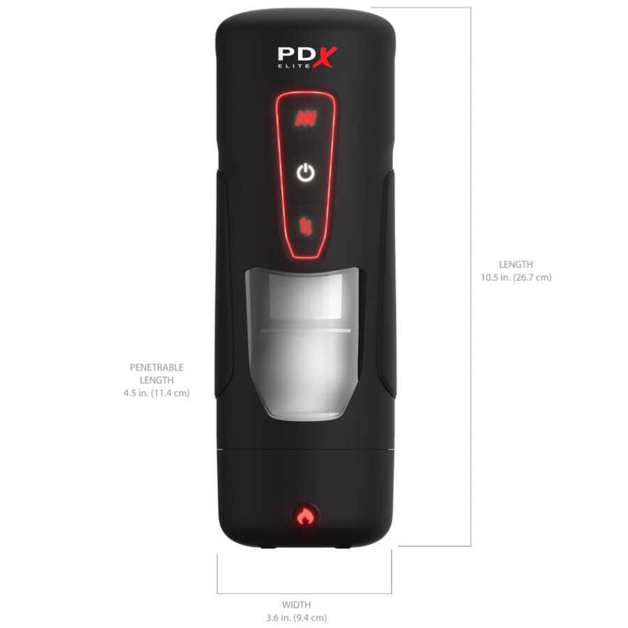 Masturbador Automático Milk Me Hotter con Vibración de Efecto Calor e Impulsión