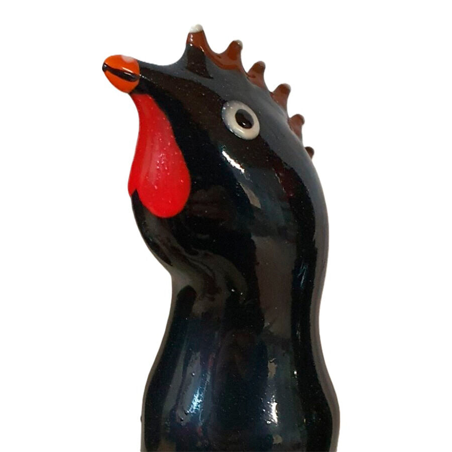 Preservativo de Arte Pintado a Mano - Gallo Negro