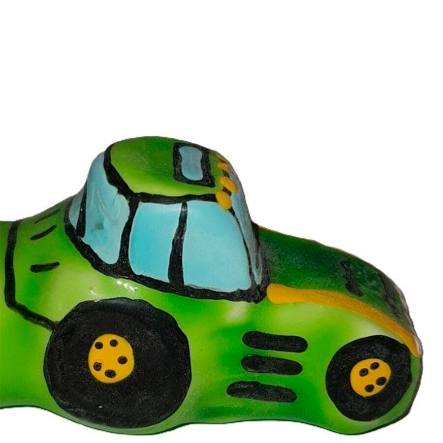 Preservativo Novedad Pintado a Mano - Tractor Verde XL
