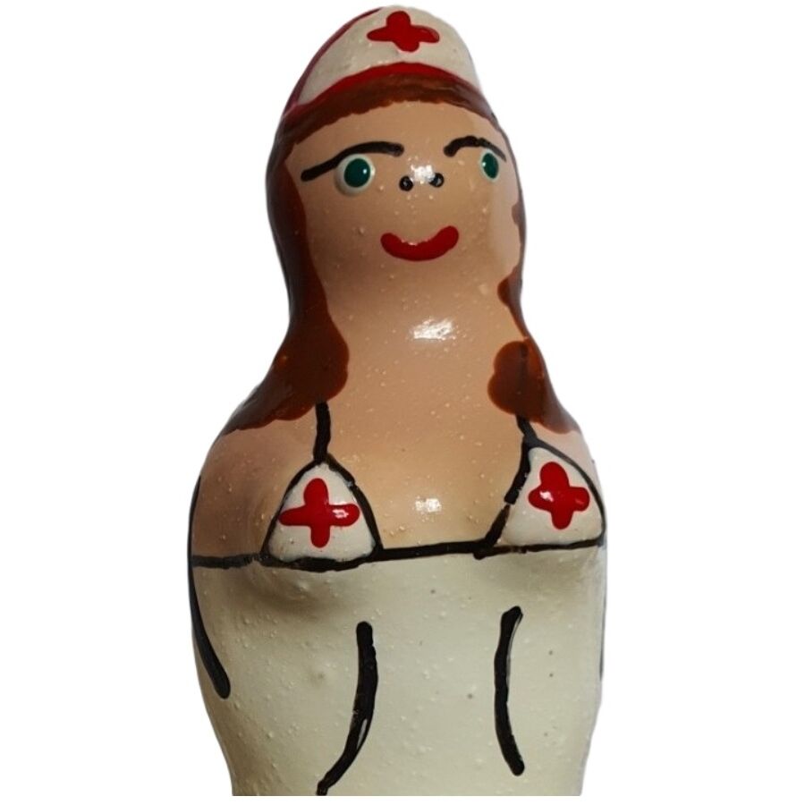 Preservativos Pintados a Mano - Enfermera Morena