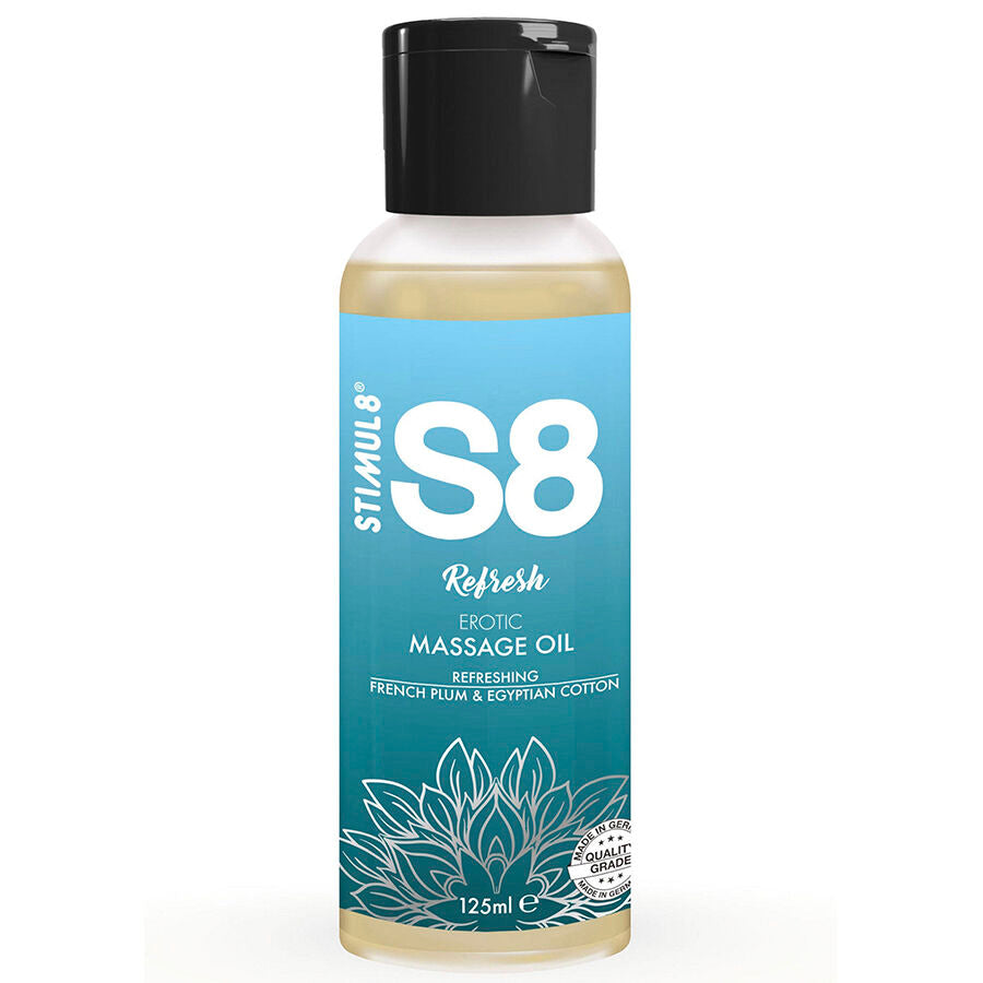 STIMUL8 - S8 ACEITE DE MASAJE DE ALGODÓN REFRESCANTE 125 ML
