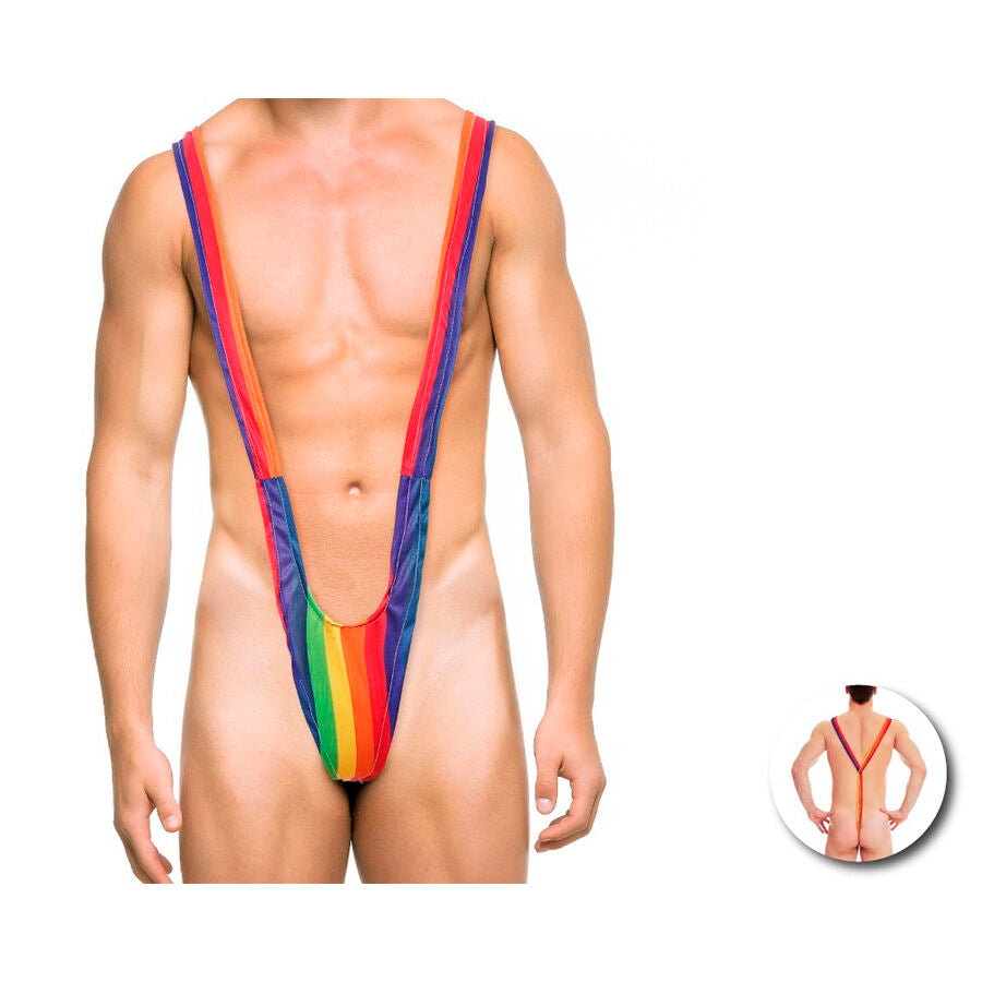 ORGULLO - TRKINI DE HOMBRE CON BANDERA ARCOÍRIS