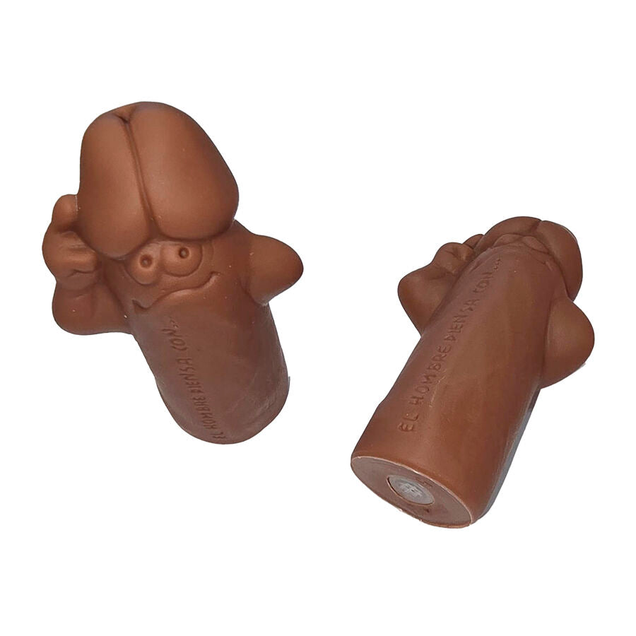 Silbato con Forma de Pene Marrón para Fiestas