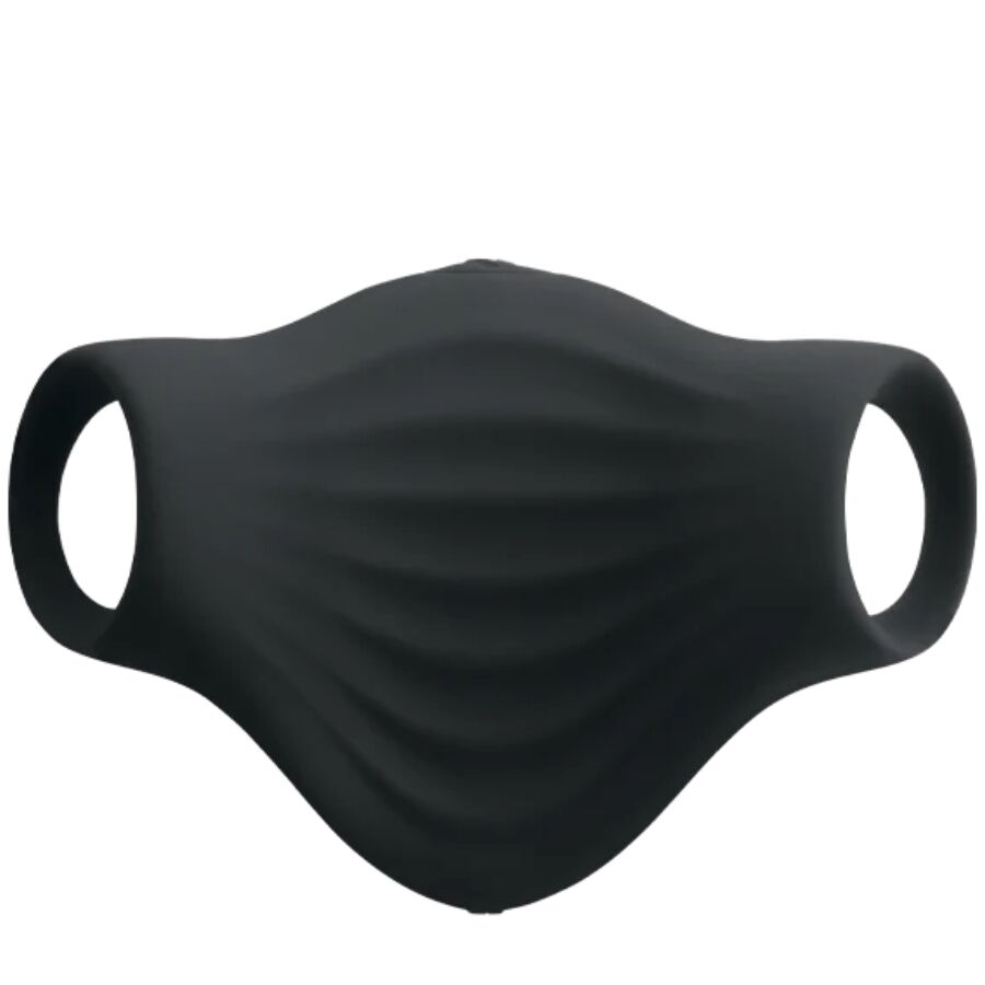 ROCKS-OFF Masturbador Vibrador Flexível Palm Black Recarregável para estimulação masculina