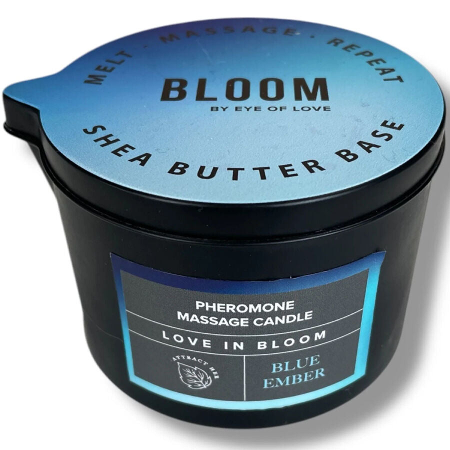 Vela de Masaje con Feromona Bloom Blue Ember 150 ml