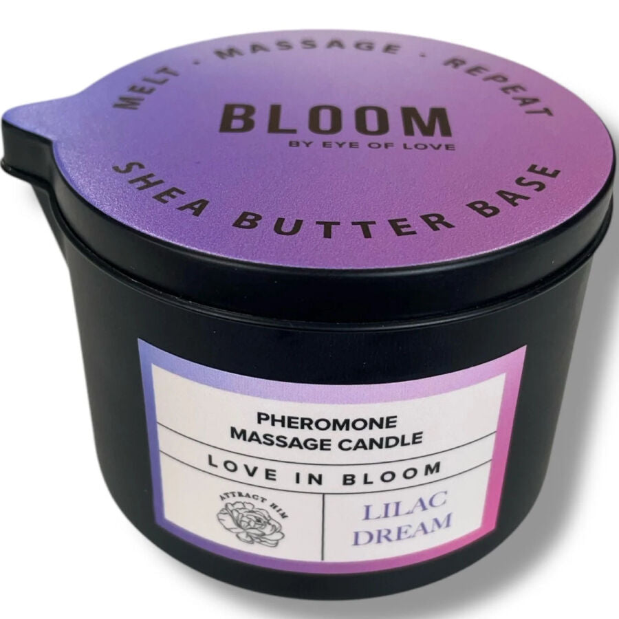 Vela de Masaje con Feromona Bloom Lilac Dream 150ml